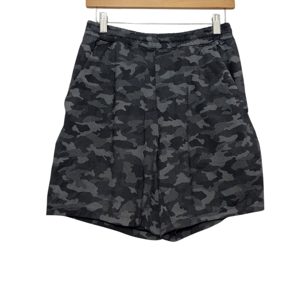 Lululemon Pace Breaker Short 7" Lined Jacquard Black Camo Men's M‎